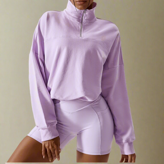 Purple Hoodie adjustable - EquilibreActiveWear