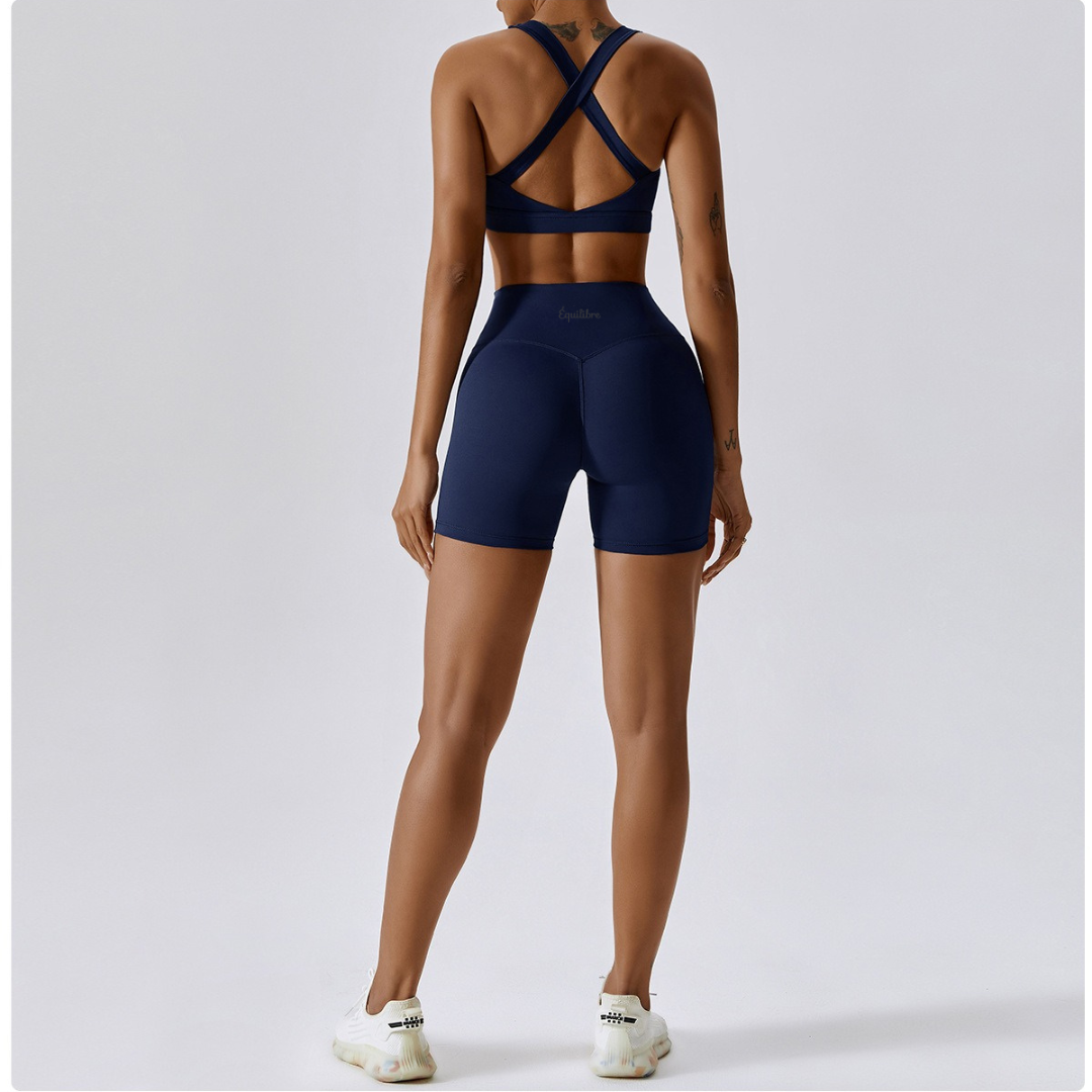 Dark Blue 2.0 Sport Bra - EquilibreActiveWear