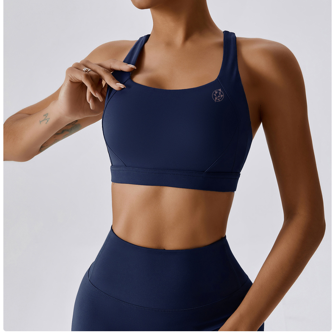 Dark Blue 2.0 Sport Bra - EquilibreActiveWear