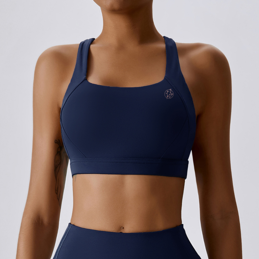 Dark Blue 2.0 Sport Bra - EquilibreActiveWear