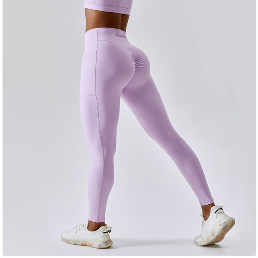 Purple Long leggings - EquilibreActiveWear