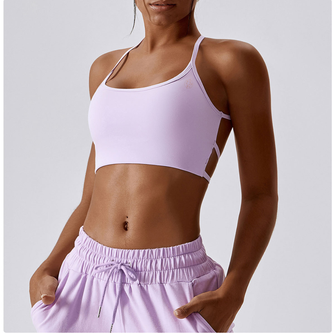 Purple Freestyle Flex Bra - EquilibreActiveWear