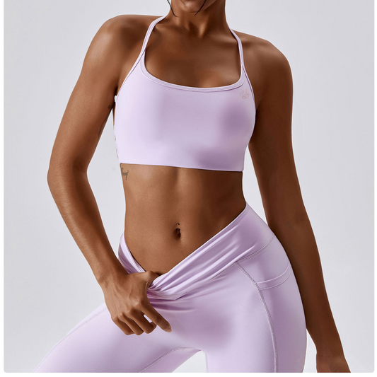 Purple Freestyle Flex Bra - EquilibreActiveWear