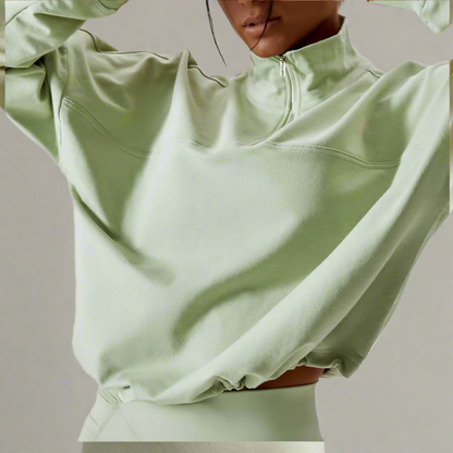 Green Hoodie adjustable - EquilibreActiveWear