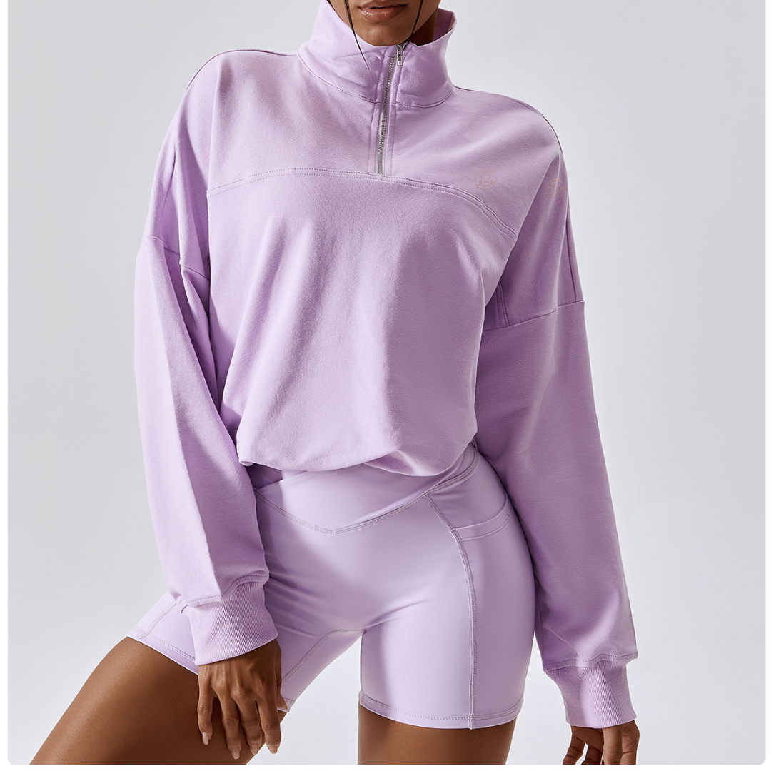 Purple Hoodie adjustable - EquilibreActiveWear