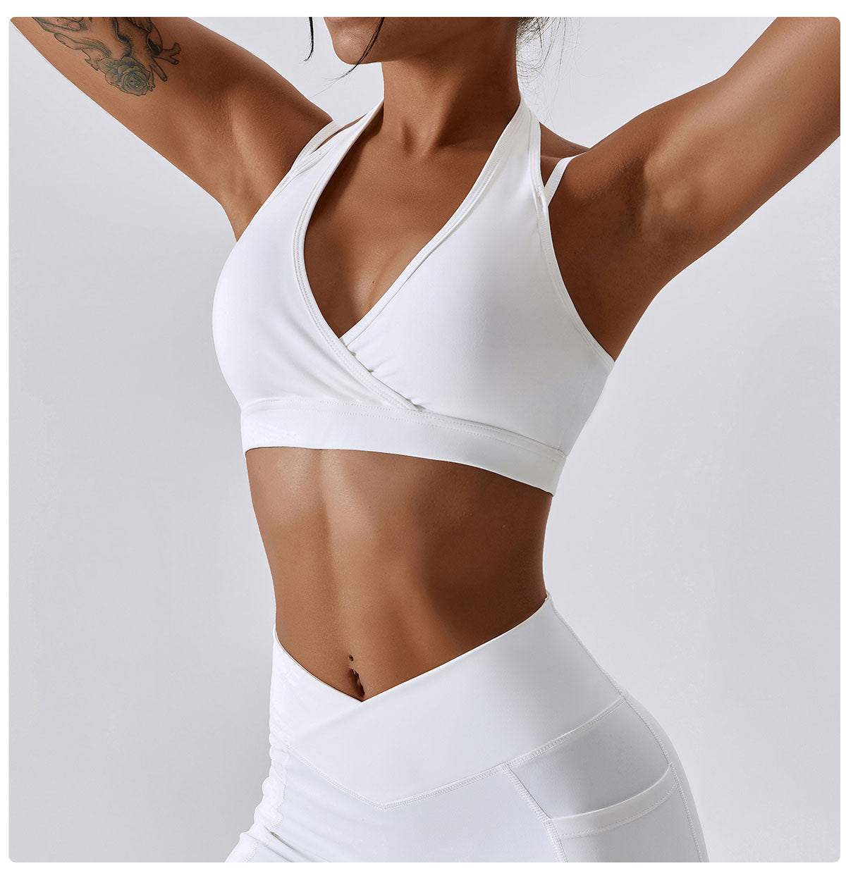 White Style Bra - EquilibreActiveWear