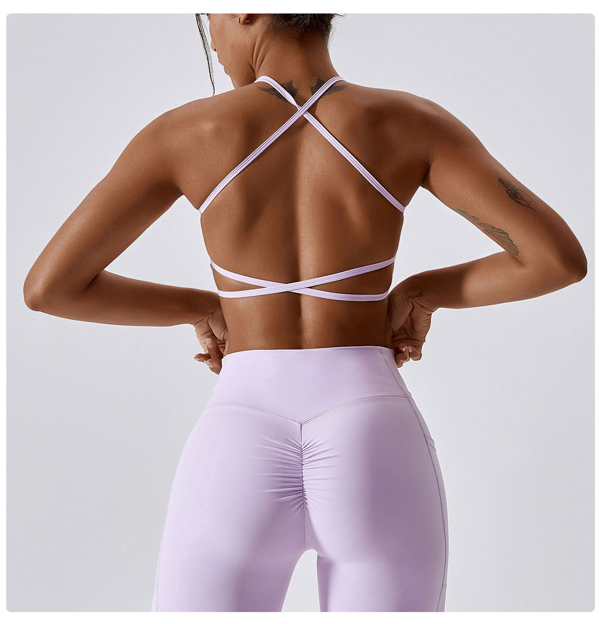 Purple Freestyle Flex Bra - EquilibreActiveWear