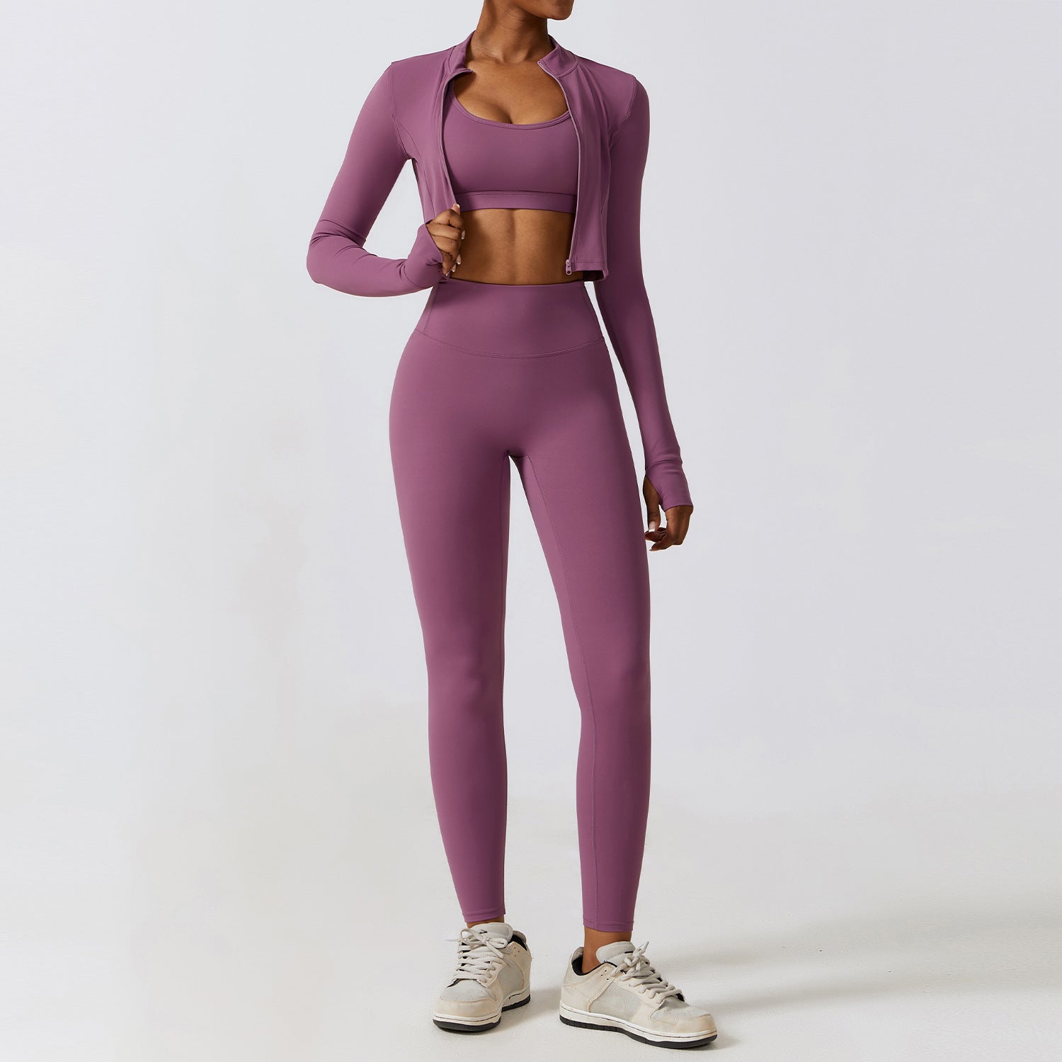 Pink Long Yogi legging - EquilibreActiveWear